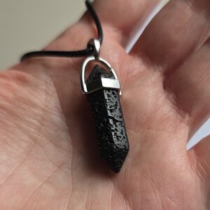 🌋 Lava Stone Double Point Necklace